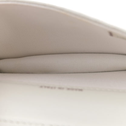 Chanel Iridescent Calfskin Quilted Mini Maxi Pearls Wallet On Chain WOC White 5 of 12