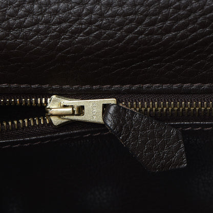 Hermes Taurillon Clemence Kelly Retourne 32 Chocolate 16 of 41