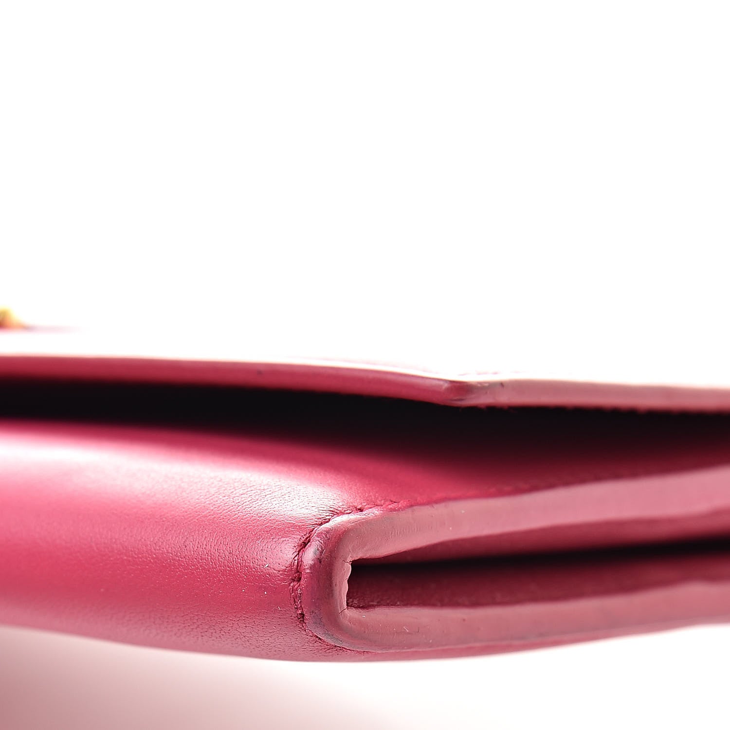 Saint Laurent Calfskin Classic Y Ligne Clutch Fuchsia 10 of 10
