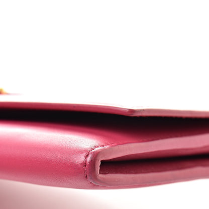 Saint Laurent Calfskin Classic Y Ligne Clutch Fuchsia 10 of 10
