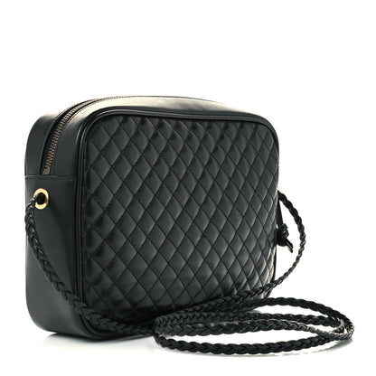 Gucci Calfskin Web Trapuntata Small GG Shoulder Bag Black 3 of 11