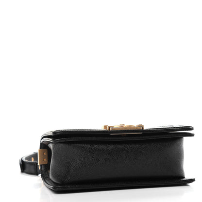 Chanel Caviar Chevron Quilted Small Boy Flap Black 4 of 11