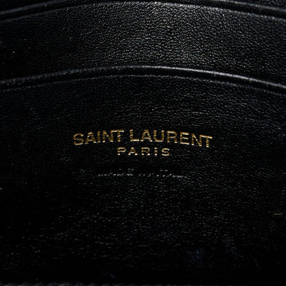 Saint Laurent Grain De Poudre Matelasse Monogram Mini Lou Camera Bag Dark Beige 6 of 11