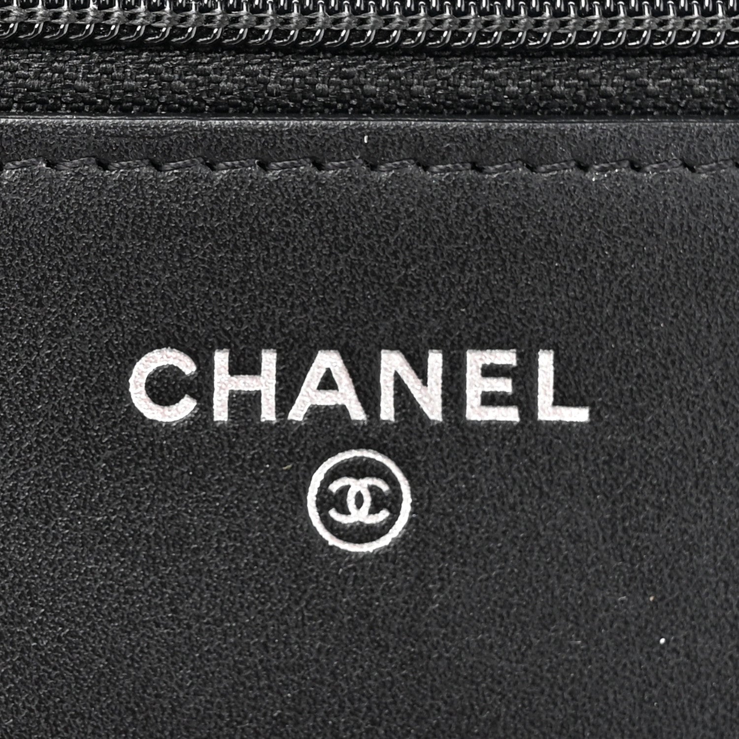 Chanel Aged Calfskin Chevron Quilted Reissue Wallet On Chain WOC So Black 6 of 17