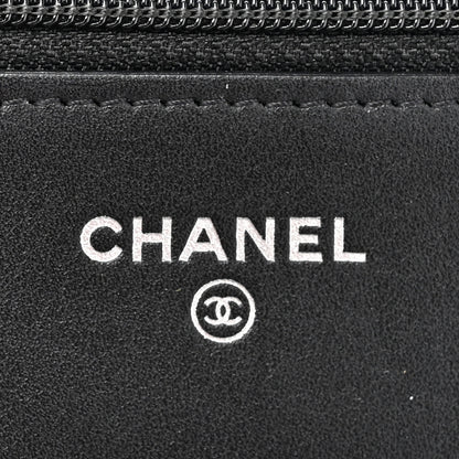 Chanel Aged Calfskin Chevron Quilted Reissue Wallet On Chain WOC So Black 6 of 17