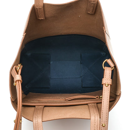 Celine Grained Calfskin Small Vertical Bi-Cabas Nude Deepsea 5 of 9