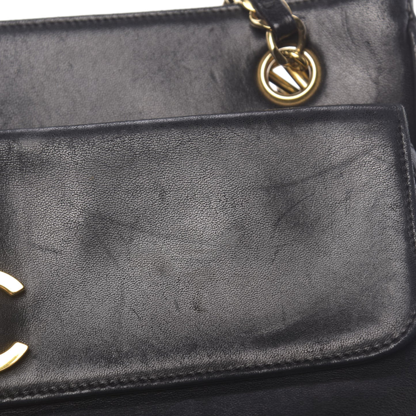 Lambskin CC Shoulder Bag Black