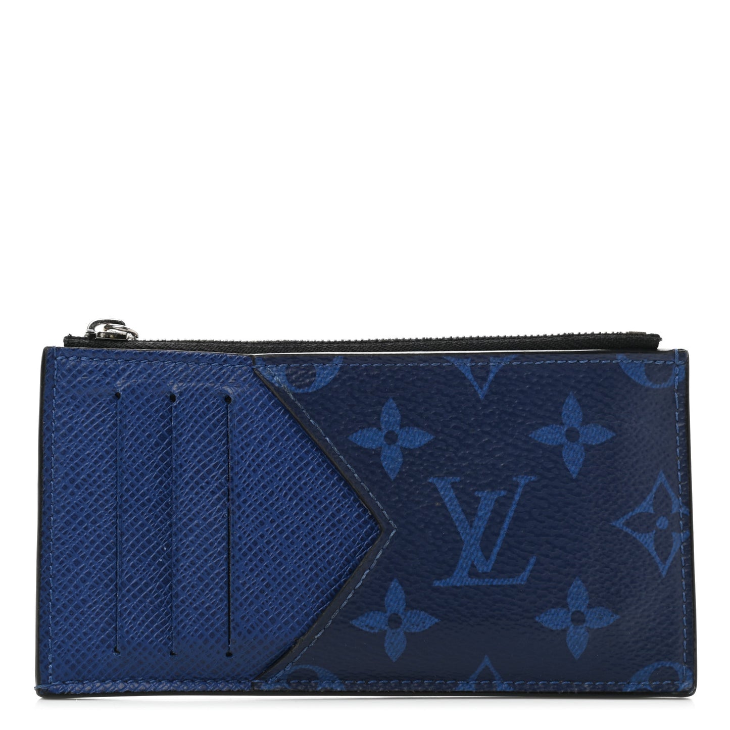 Monogram Taiga Coin Card Holder Cobalt