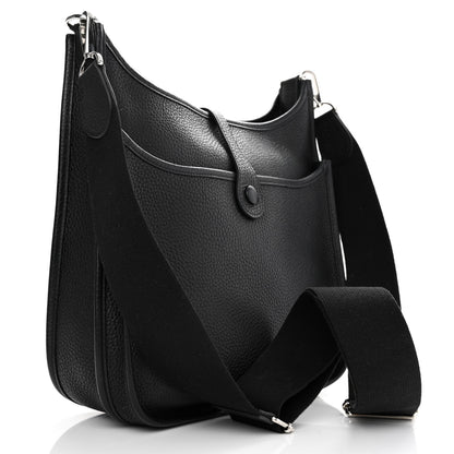 Hermes Taurillon Clemence Evelyne III PM Black 3 of 11