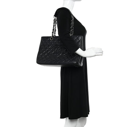 Chanel Caviar Quilted Grand Shopping Tote GST Black 2 of 10