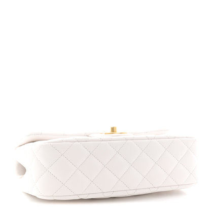Chanel Caviar Quilted Small Handy CC Flap White 6 of 19