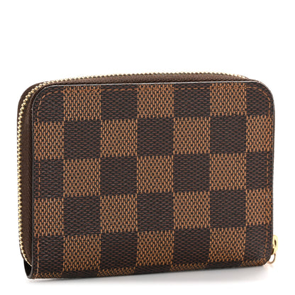 Louis Vuitton Damier Ebene Zippy Coin Purse 3 of 9