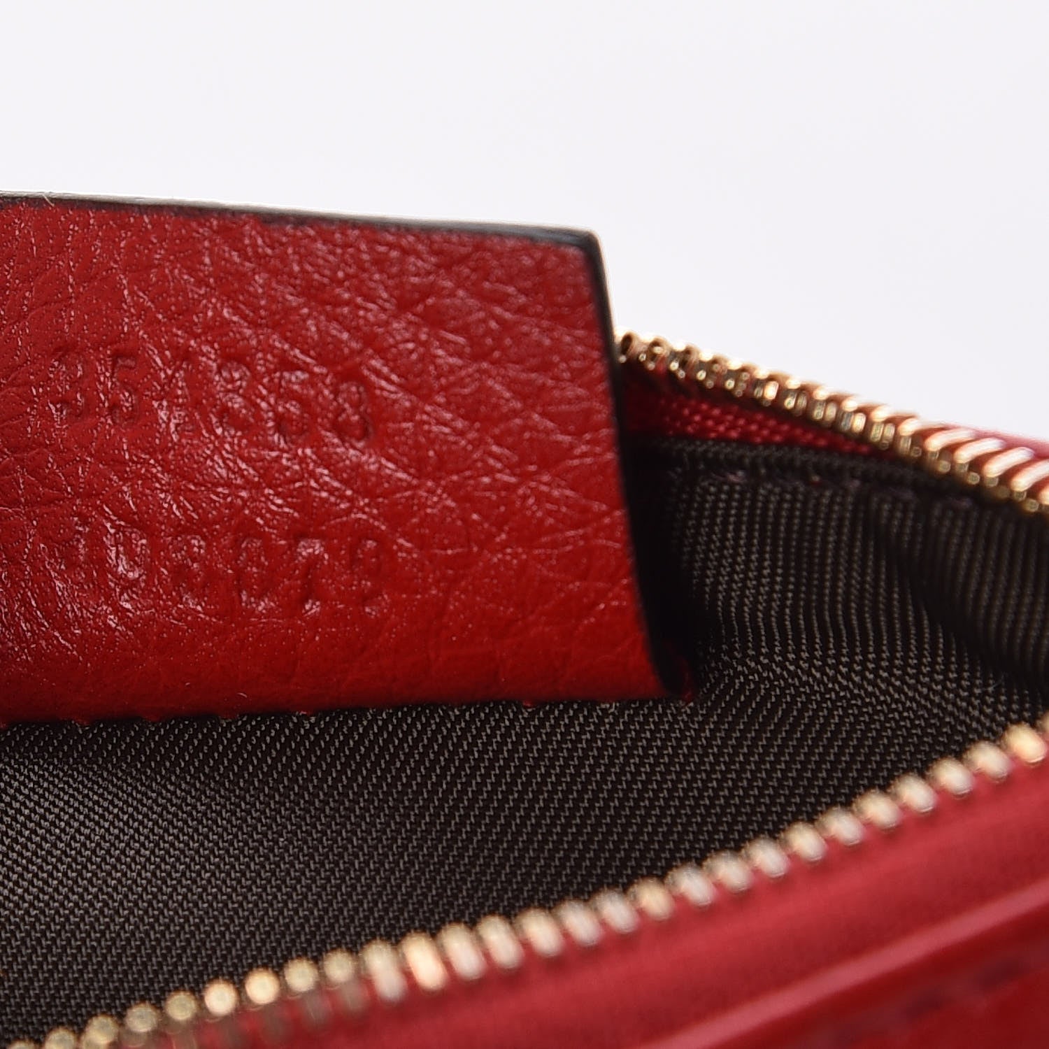 Gucci Pebbled Calfskin Soho Key Case Red 7 of 9