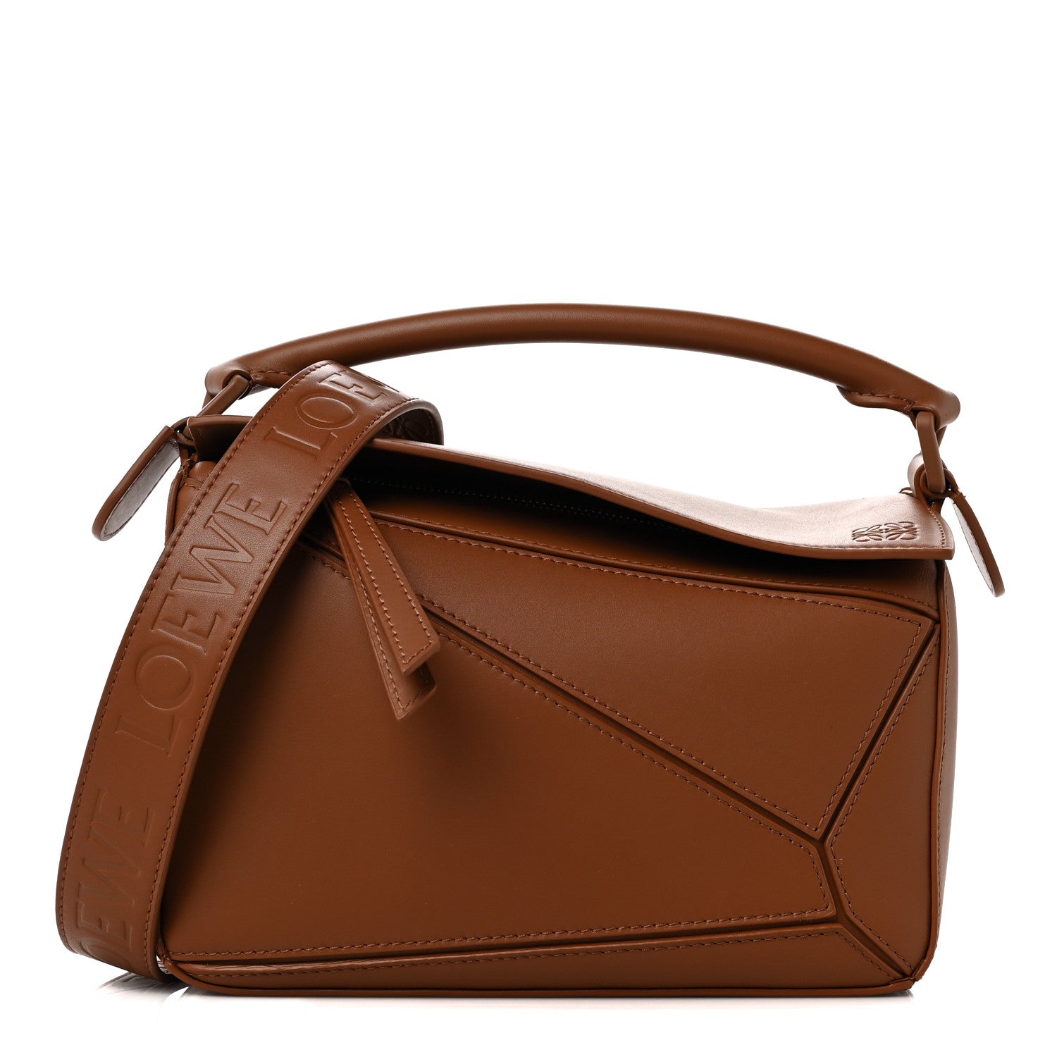 Loewe Satin Calfskin Mini Puzzle Bag Pecan 1 of 7