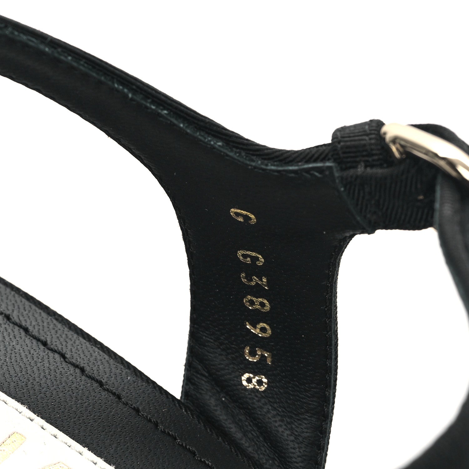 Chanel Grosgrain Platform Sandals 39 Black 9 of 11