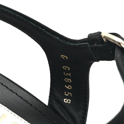 Chanel Grosgrain Platform Sandals 39 Black 9 of 11