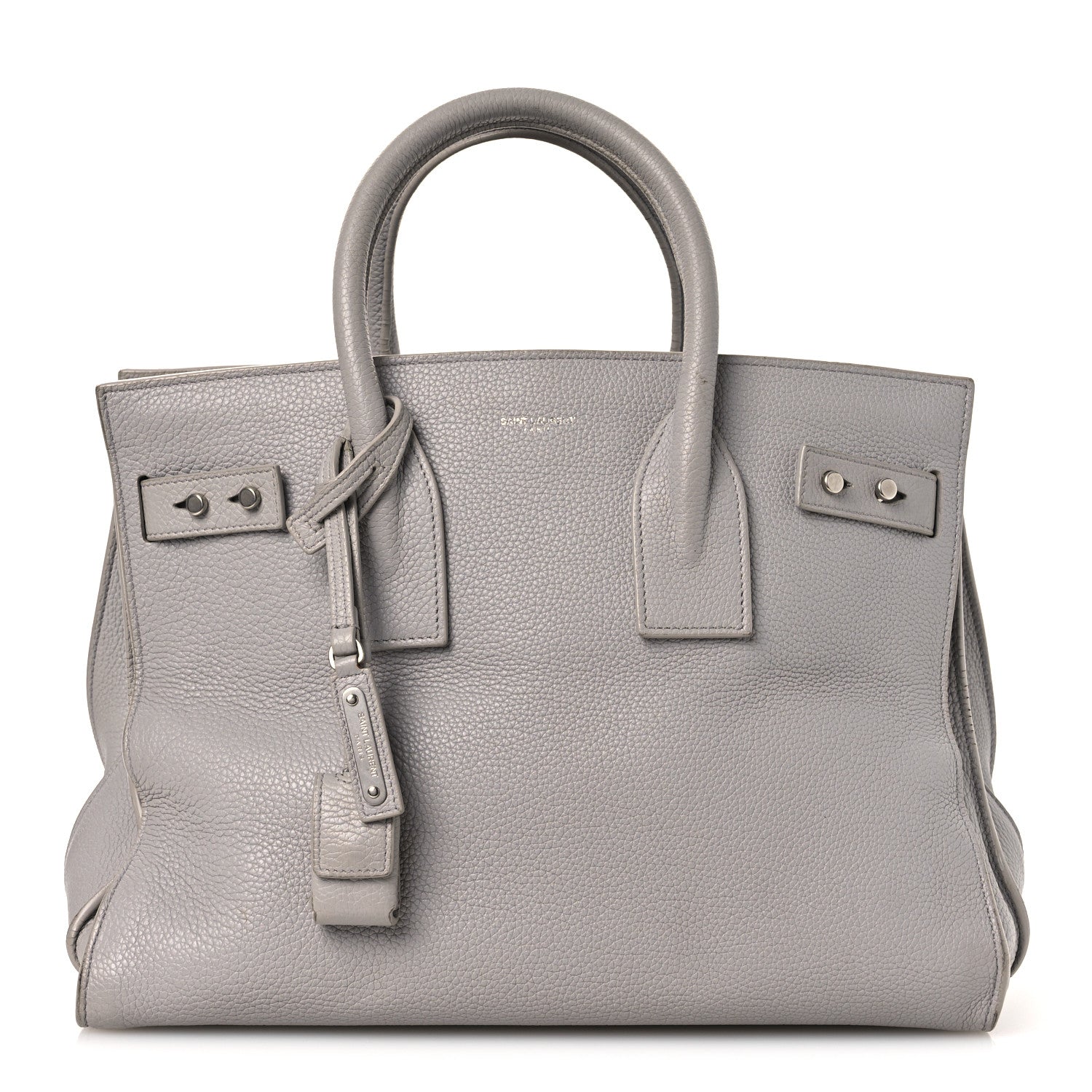 Saint Laurent Grained Calfskin Small Supple Sac De Jour Grey 1 of 19