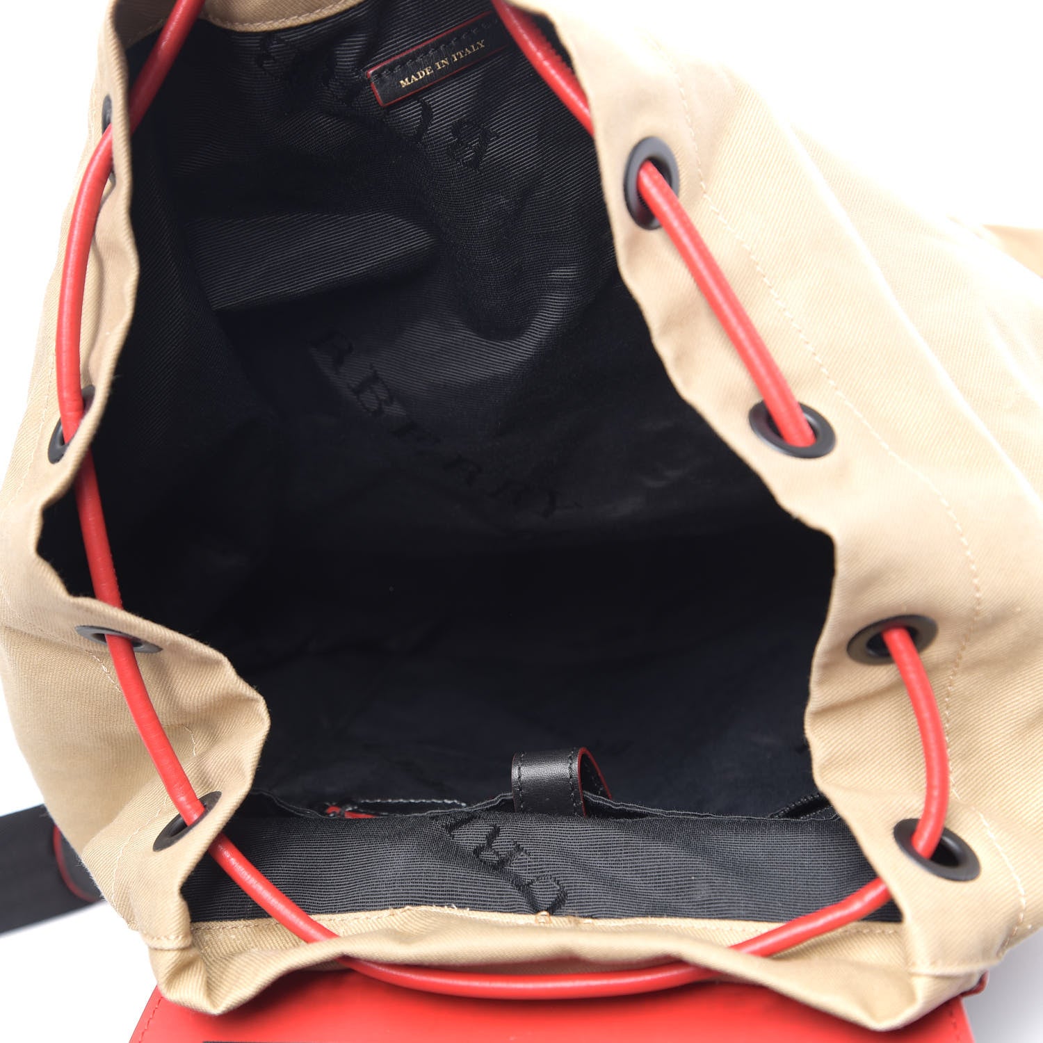 Burberry X KRIS WU Canvas Embroidered XL Rucksack Backpack Honey 4 of 14