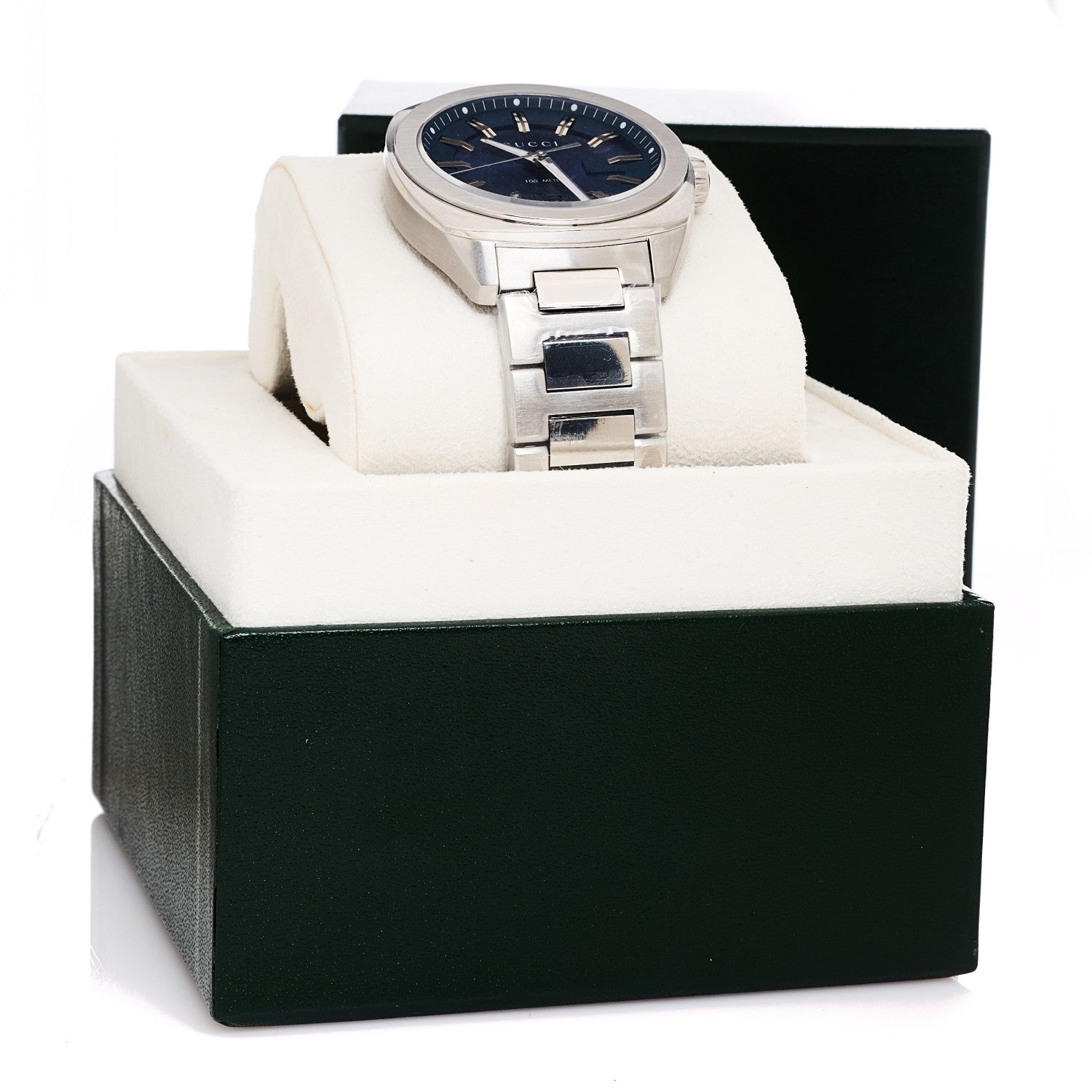 Gucci Stainless Steel 40mm GG2570 Quartz Watch Blue 5 of 5