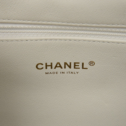 Chanel Caviar Quilted Business Affinity Backpack White 7 of 10