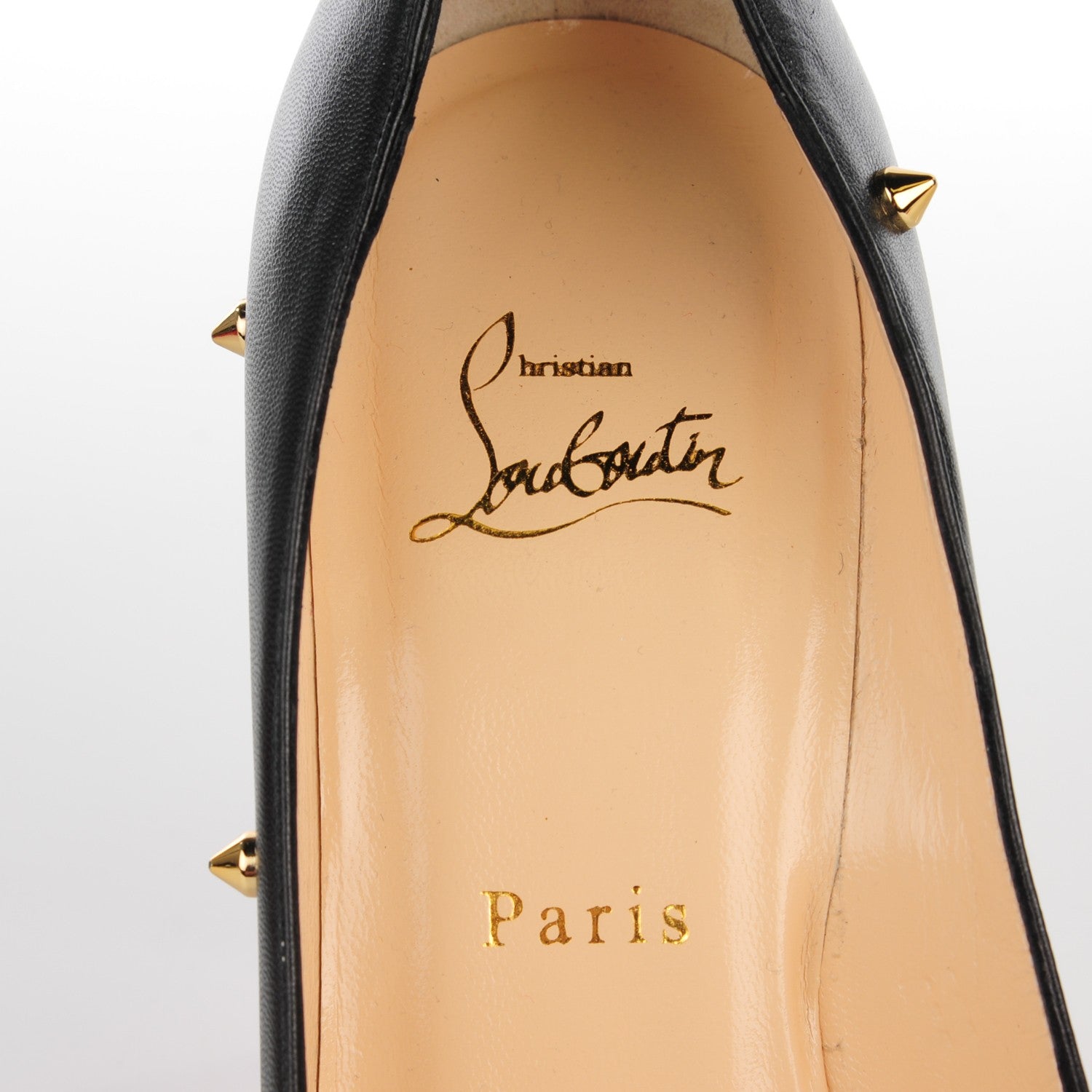 Christian Louboutin Kid Degraspike 120 Pumps 39.5 Black 7 of 8