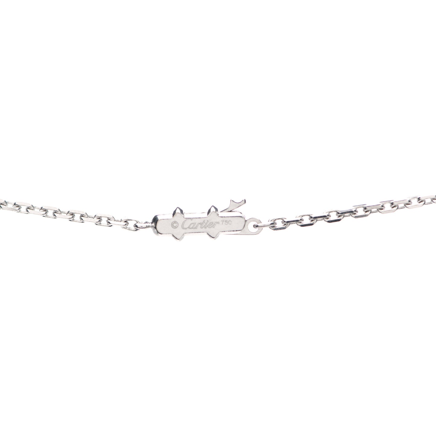 18K White Gold LOVE Screwdriver Pendant Necklace