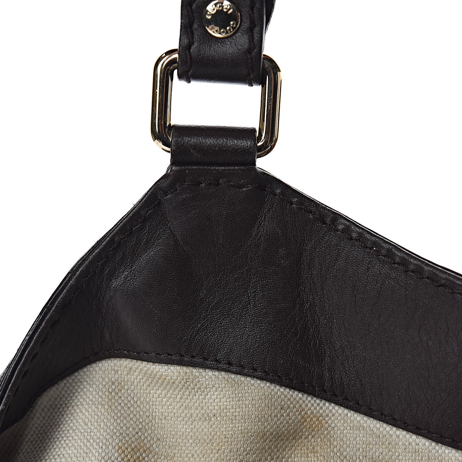 Gucci Monogram Large Sukey Tote Dark Brown 13 of 23