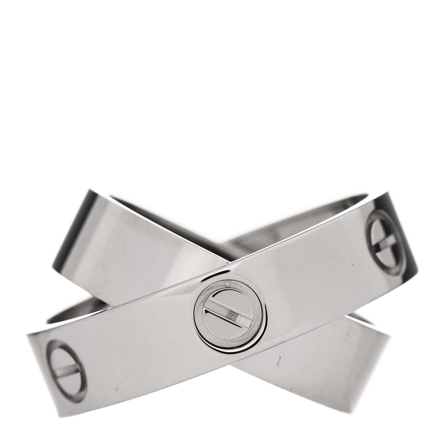 18K White Gold 5.5mm Astro LOVE Ring 57 8