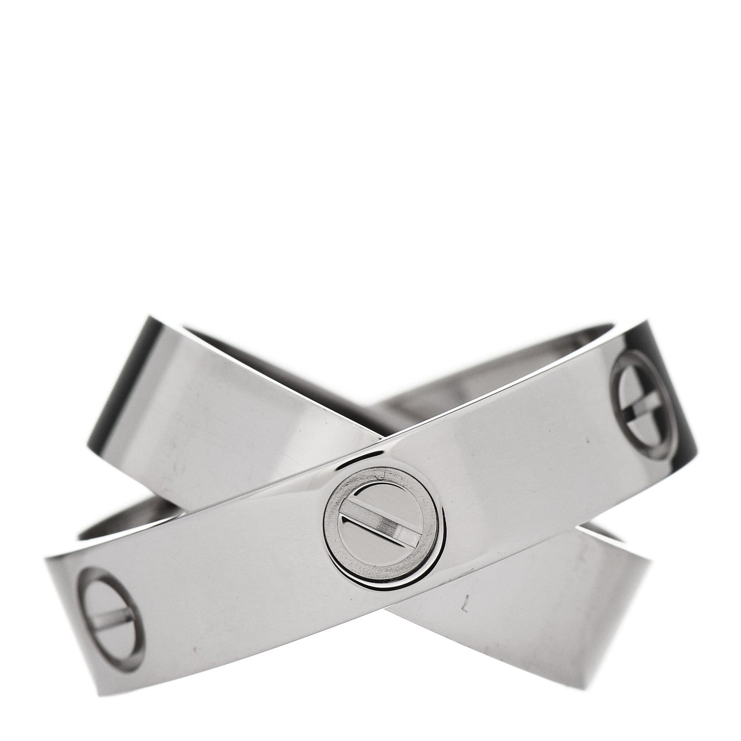 Cartier 18K White Gold 5.5mm Astro LOVE Ring 57 8 6 of 7