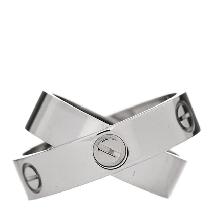 Cartier 18K White Gold 5.5mm Astro LOVE Ring 57 8 6 of 7