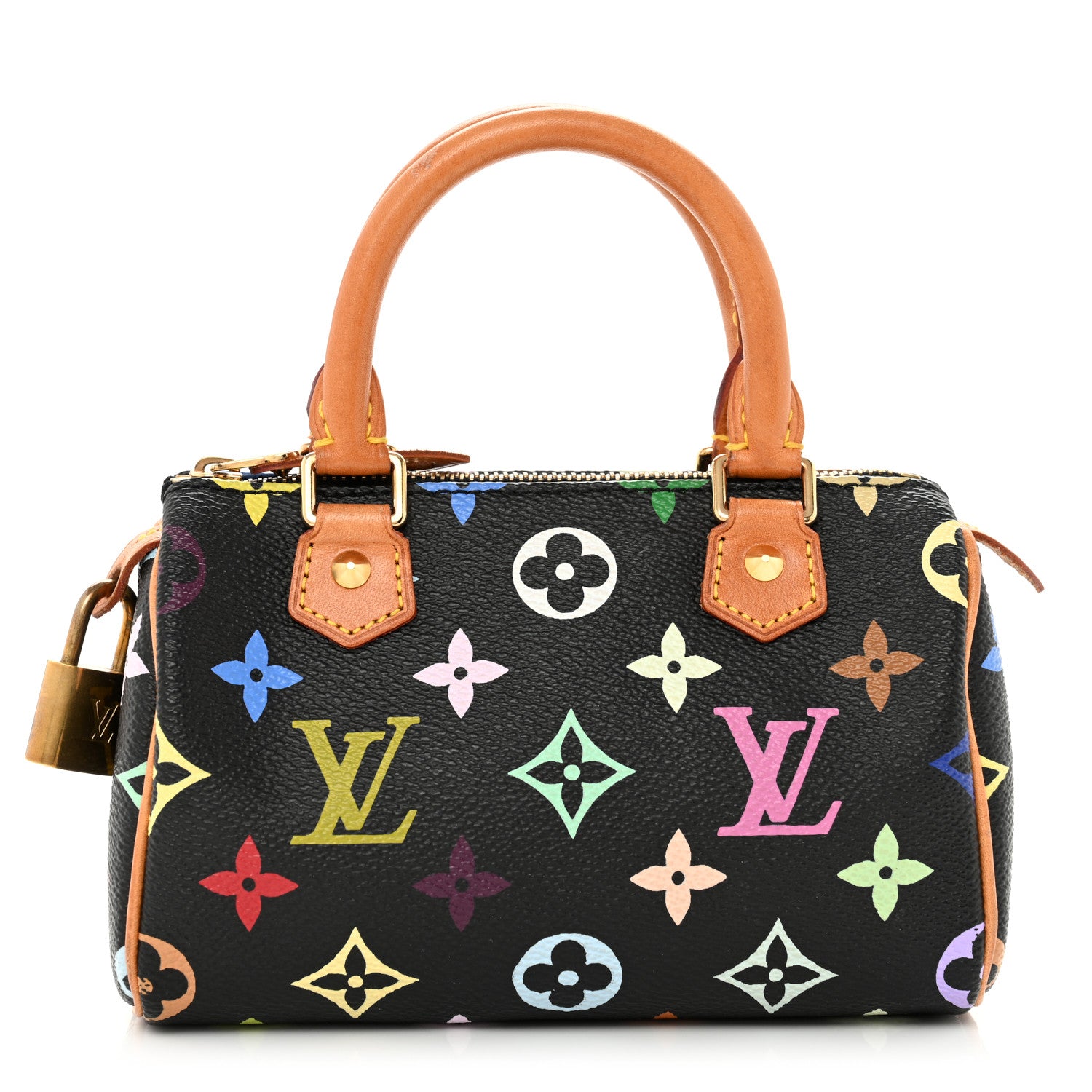 Louis Vuitton Monogram Multicolor Mini Sac HL Speedy Black 1 of 10
