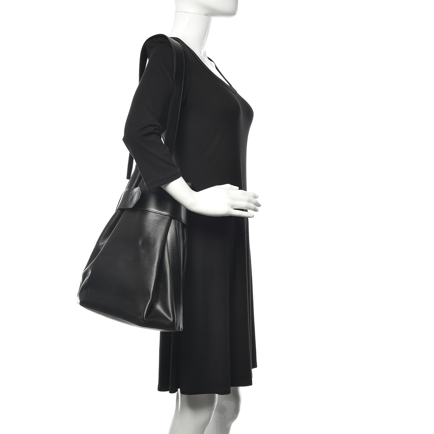 Louis Vuitton Epi Sac D'Epaule Black 2 of 11