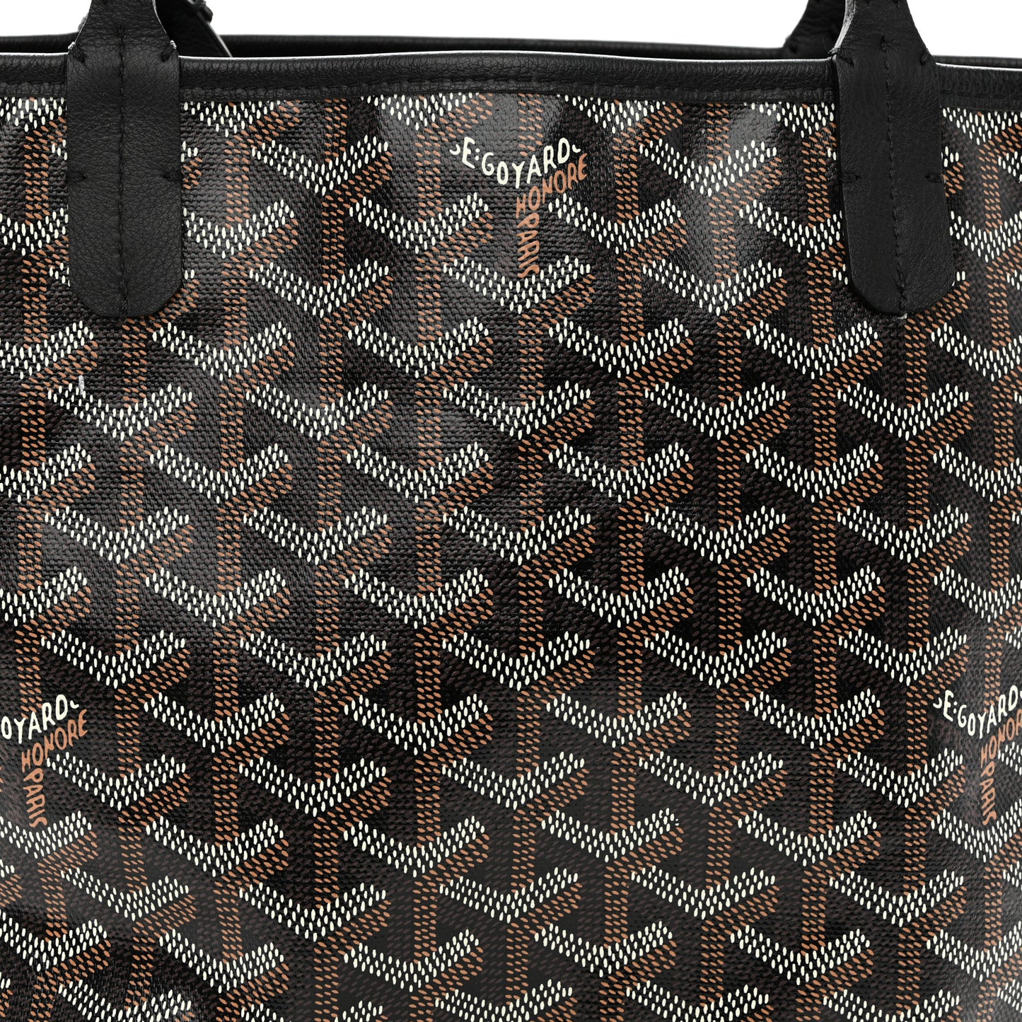 Goyardine Reversible Mini Anjou Black