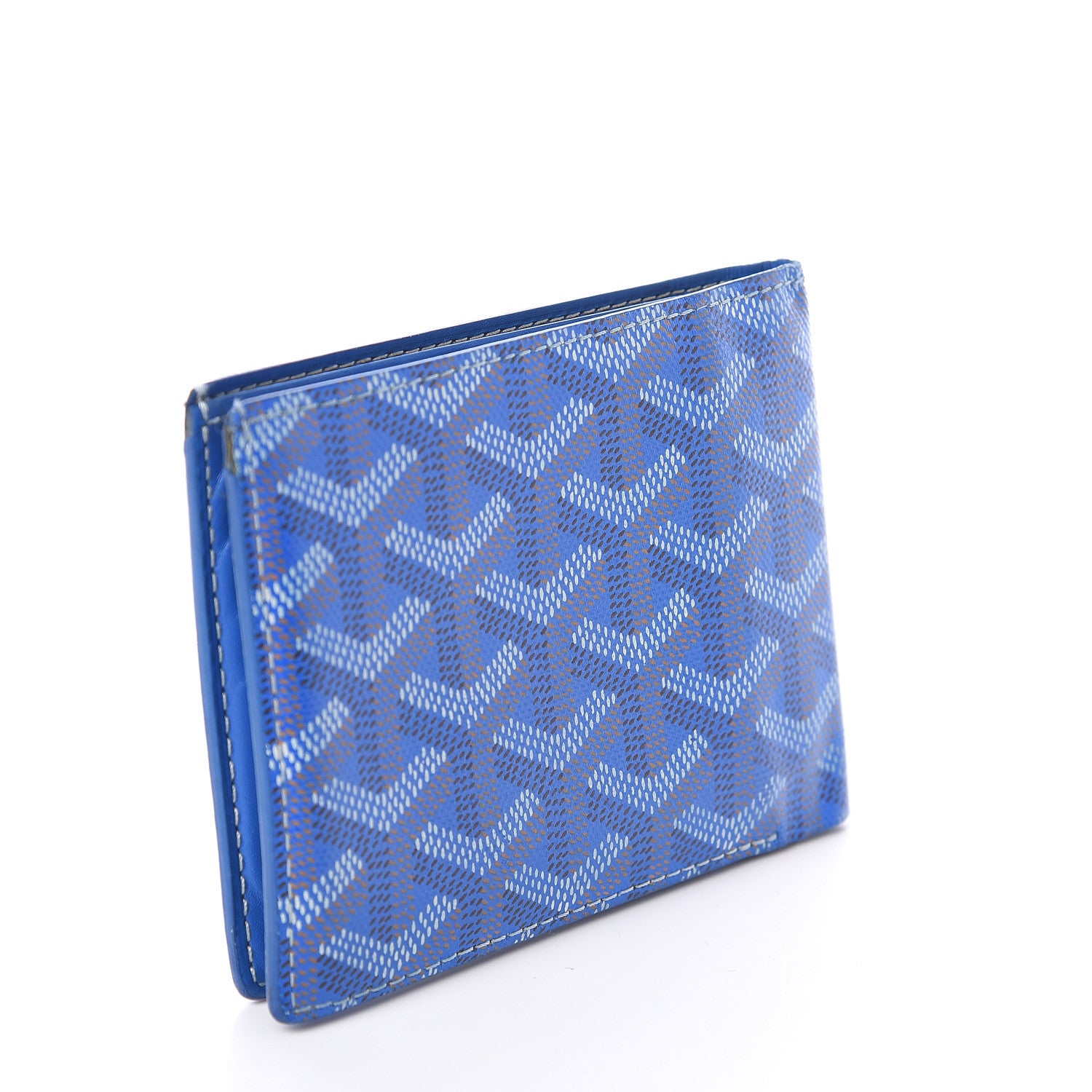 Goyard Goyardine Bi-Fold Victoire PM Wallet Sky Blue 567130