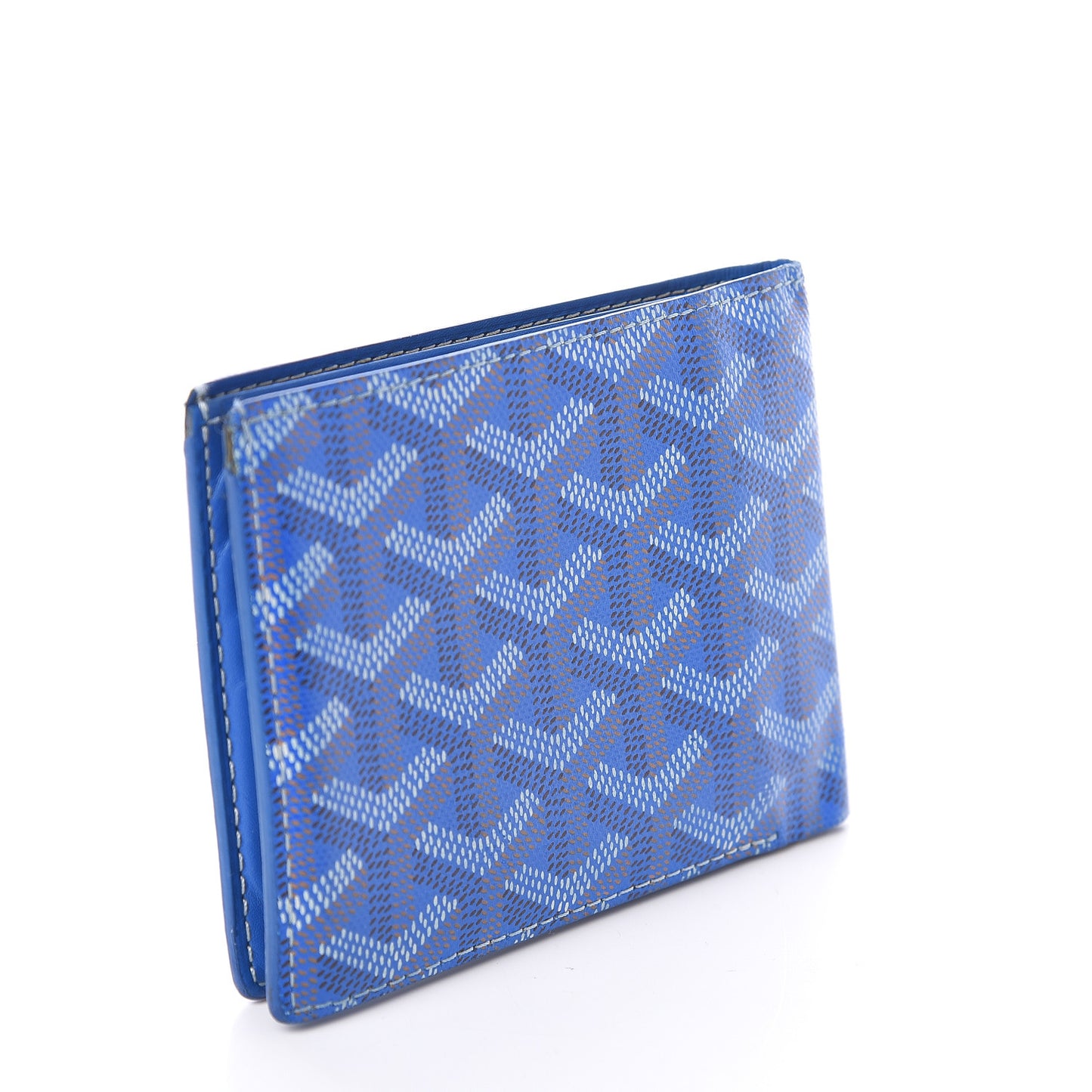 Goyardine Bi-Fold Victoire PM Wallet Sky Blue