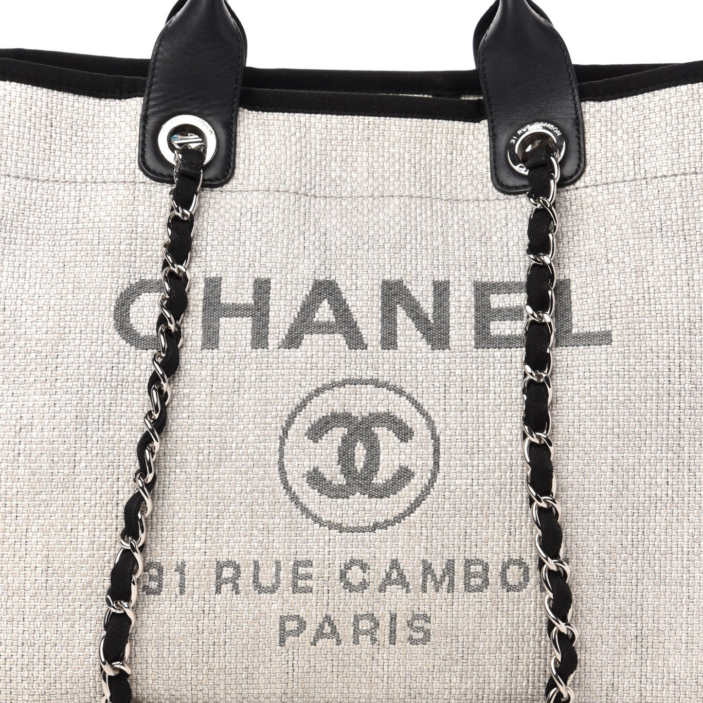 Canvas Medium Deauville Tote Grey