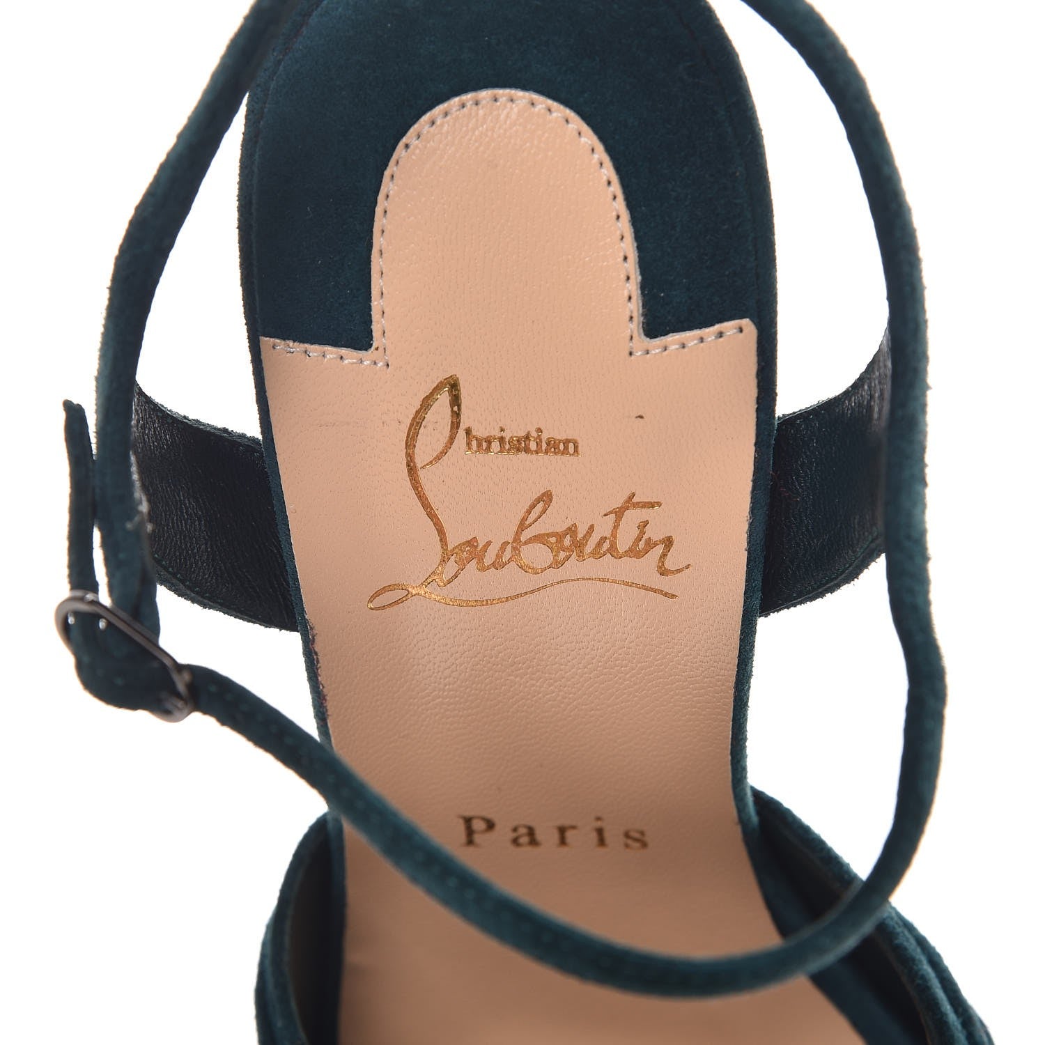Christian Louboutin Veau Velours Ionescadiva 150 Pumps 36.5 Lagune 6 of 8