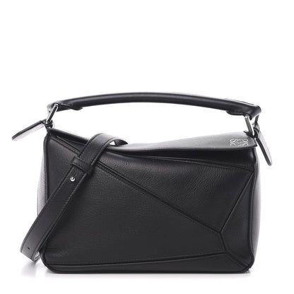 Loewe Calfskin Small Puzzle Bag Black 1 of 9