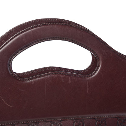 Gucci Guccissima Large Punch Top Handle Tote Dark Brown 12 of 15