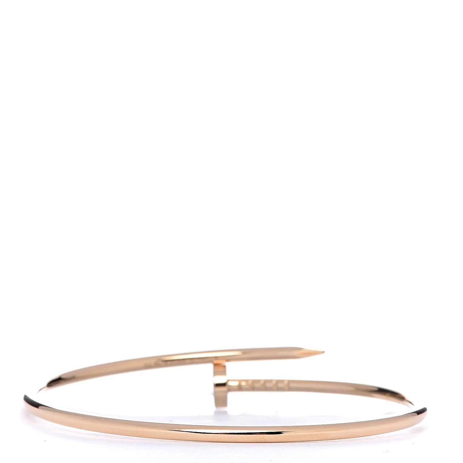Cartier 18K Yellow Gold Small Juste Un Clou Bracelet 17 3 of 5