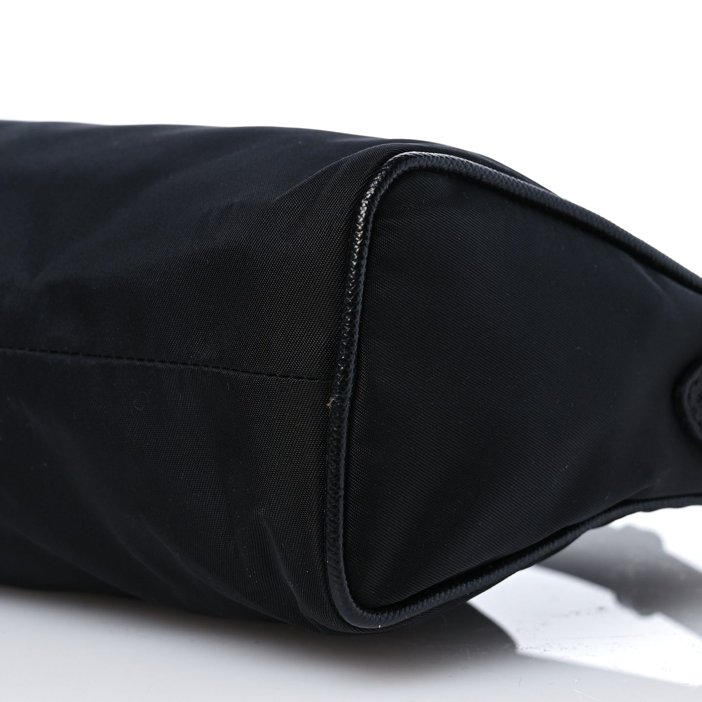 Tessuto Nylon Saffiano Shoulder Bag Black