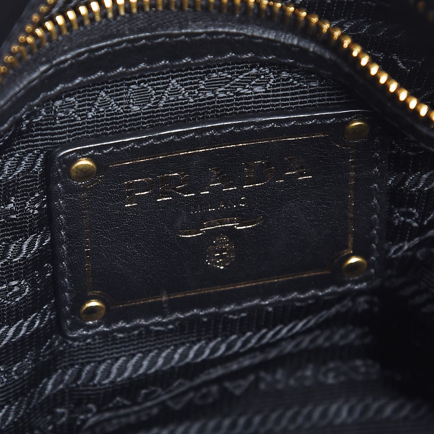 Prada Soft Calf Tote Black 7 of 9