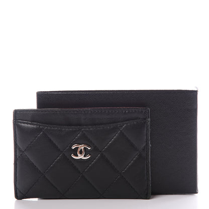 Chanel Lambskin Quilted Card Holder Black 11 of 11