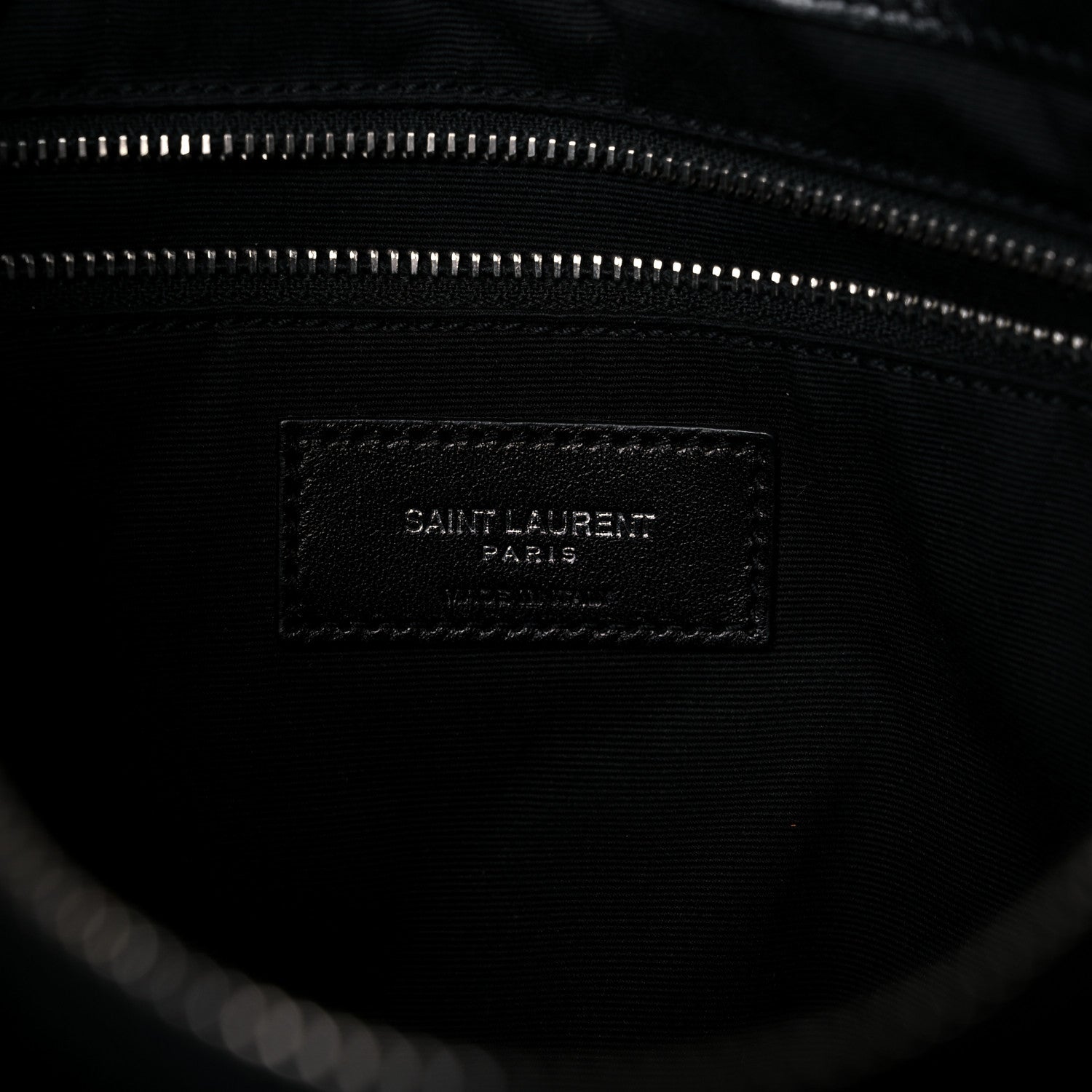 Saint Laurent Calfskin Y Quilted Monogram Medium Loulou Chain Satchel Black 6 of 20