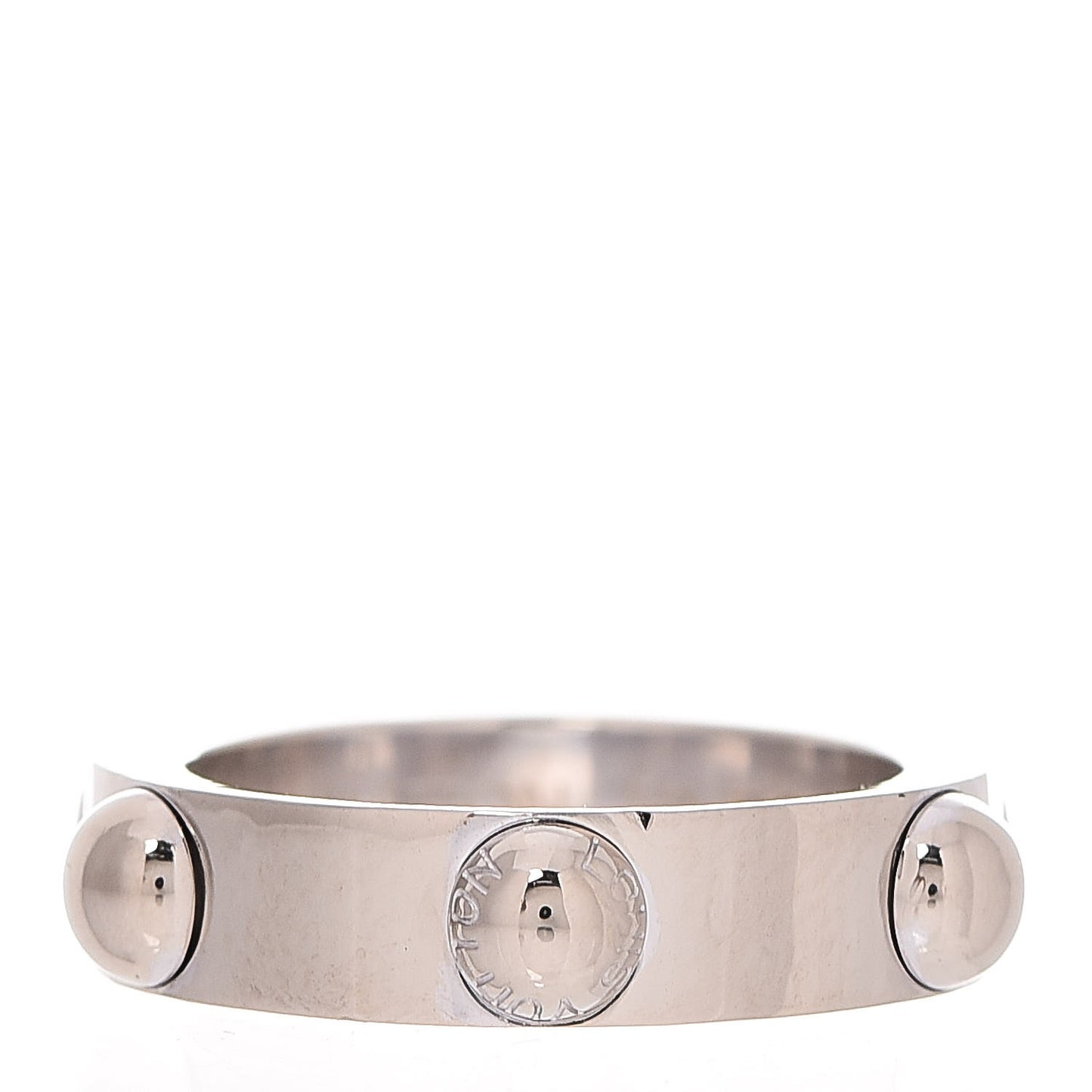 18K White Gold Bague Clous Ring 50 5.5