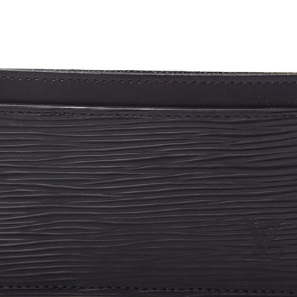 Louis Vuitton Epi Card Holder Black 10 of 10