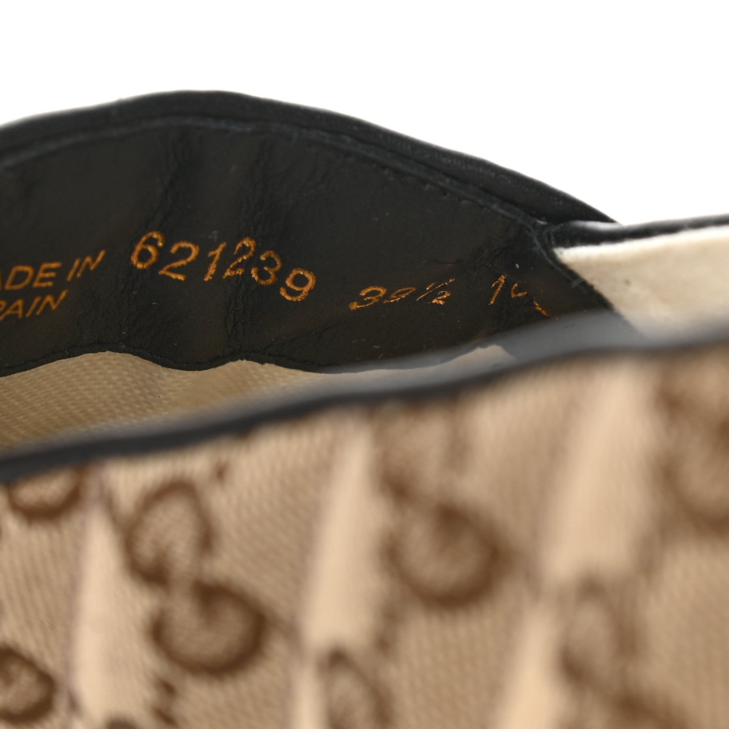 Gucci Monogram Matelasse Diagonal GG Marmont Espadrilles 39.5 Beige Ebony Black 9 of 12