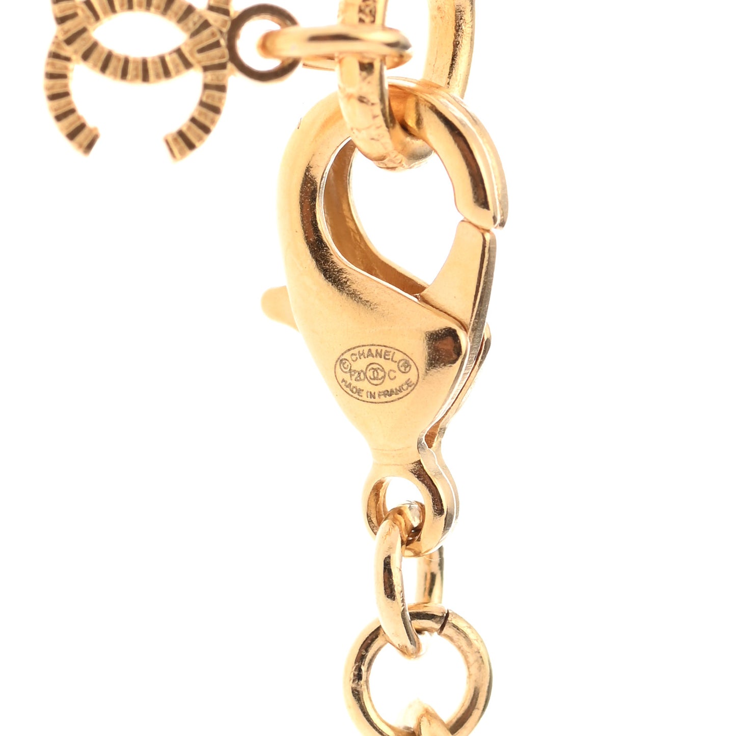 Metal ID Dog Tag Charm Necklace Gold
