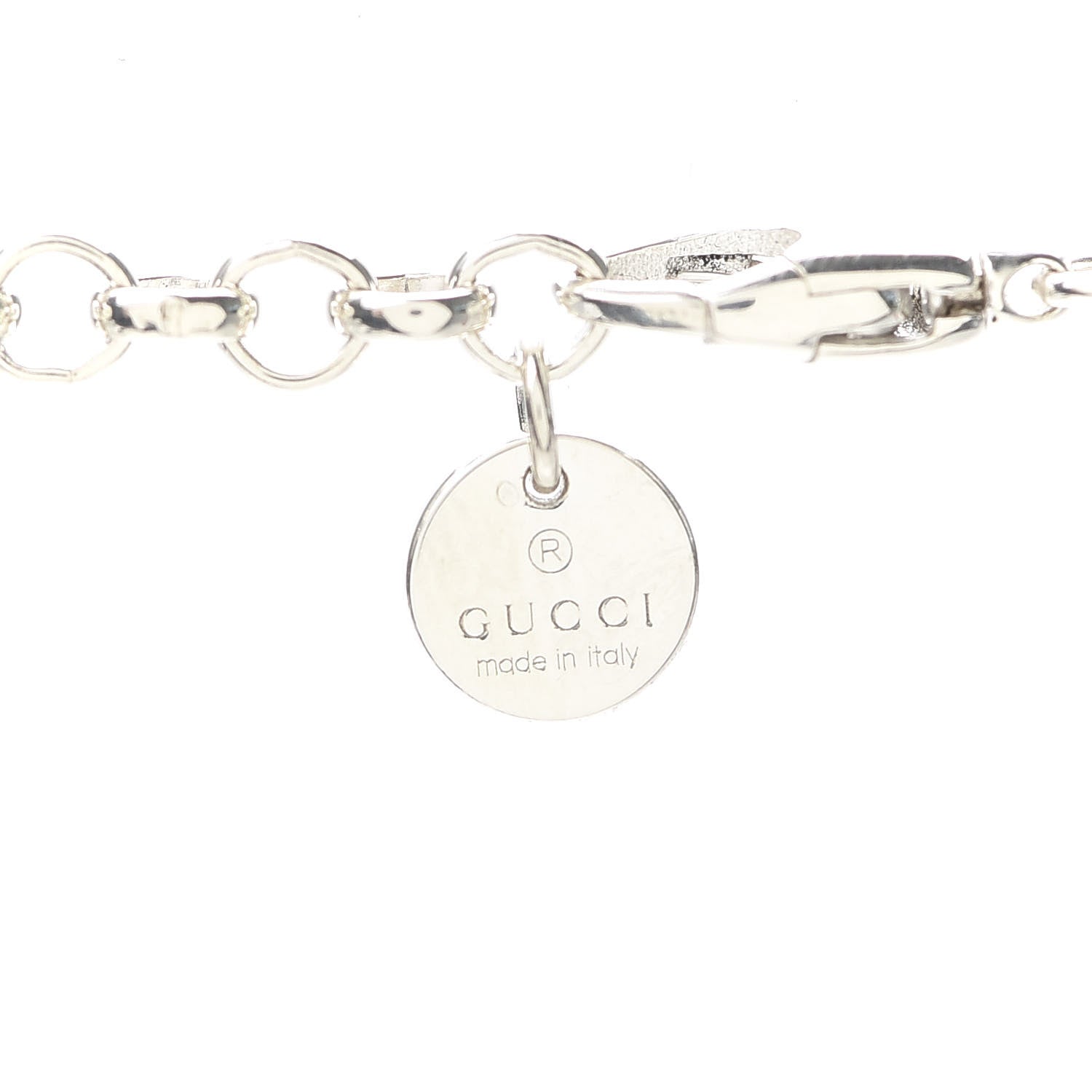 Gucci Sterling Silver Boule Interlocking G Pendant Necklace 4 of 7