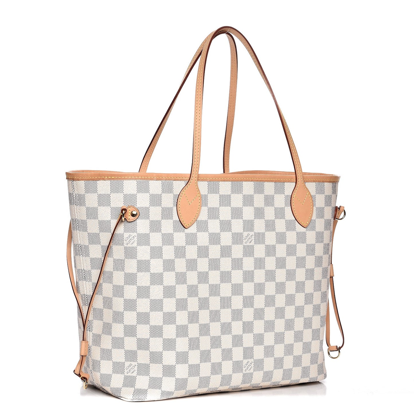 Damier Azur Neo Neverfull MM Rose Ballerine